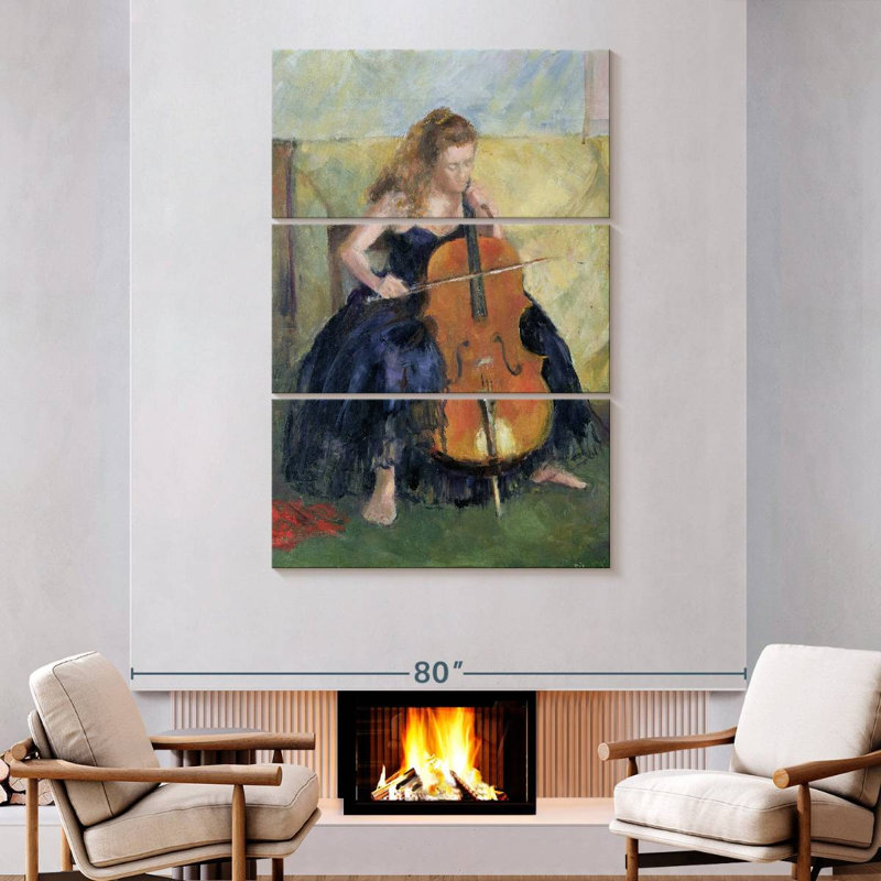 Abarca The Cello Player 1995, 74" H x 48" W