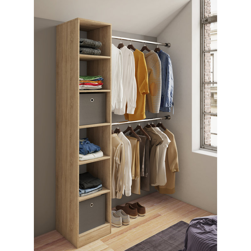 Alfonsas 38cm Closet System, Brown