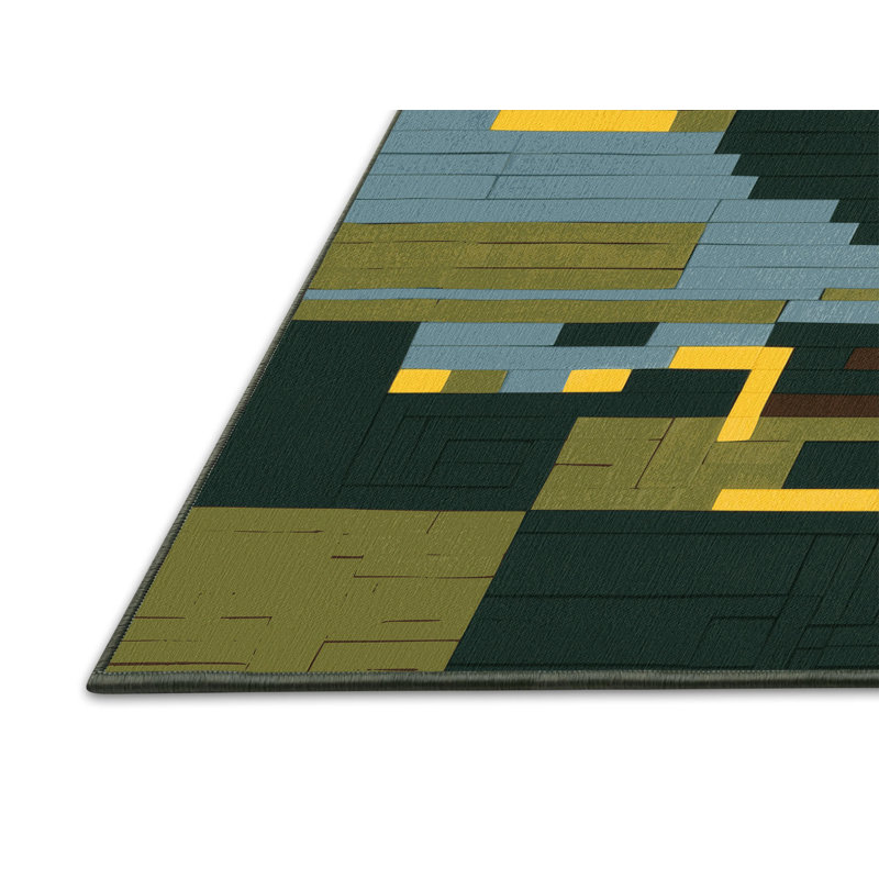 Shaded Squares Rug, Rectangle 8' x 12'