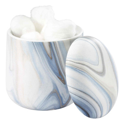 Waves Bath Blue Jar