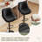 Modern Upholstered Swivel 26-34’’ H Barstools, Faux Leather Bar Stools with Metal Frame, Adjustable Height Counter Stools with Footrest-427700372