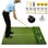 5x4ft Golf Hitting Mat, Dual Turf With Fairway & Rough, Portable Foldable Mat