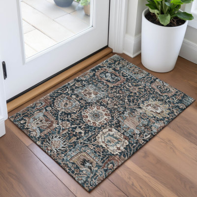Premium Machine Washable Elize AMF1320 Diamonds Rug