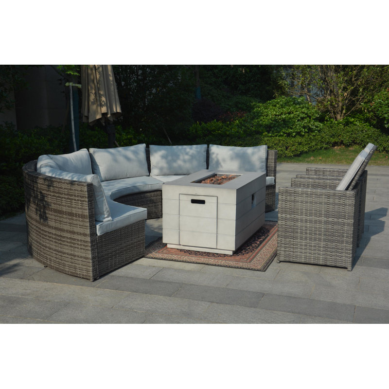 8 - Person Patio Conversation Set with Cushions