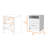 Nightstand, Two Drawers, Concealed Shelf-958308033