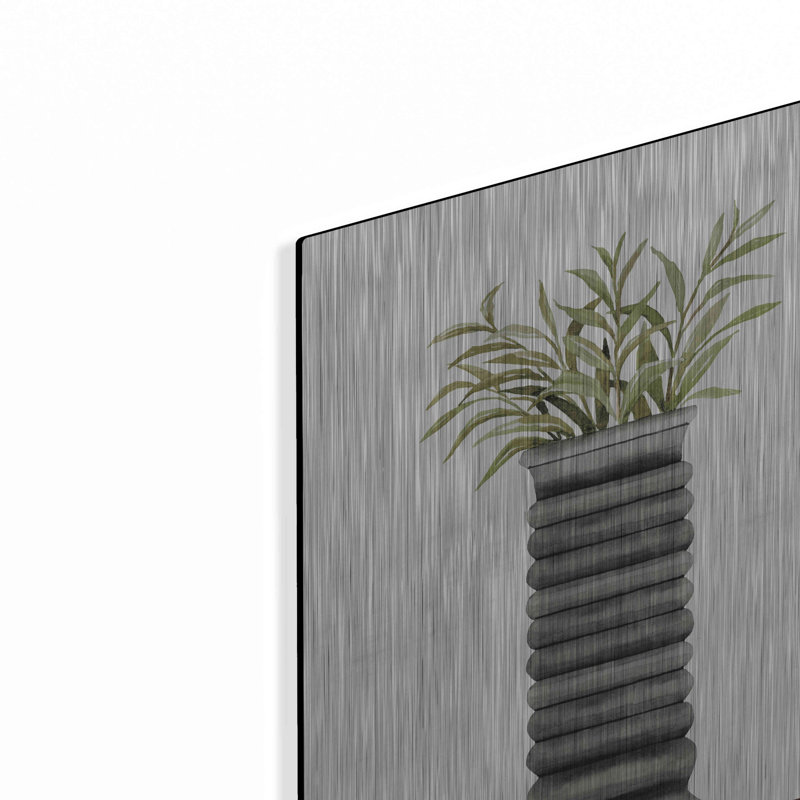 "Vase gris" par Cindy Jacobs, H 16 po x l 12 po 