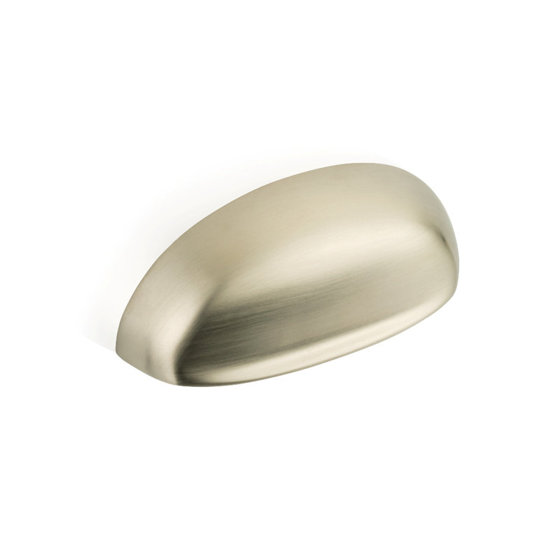 Restoration Cup / Bin Pull, Brush Nickel, 2.52"