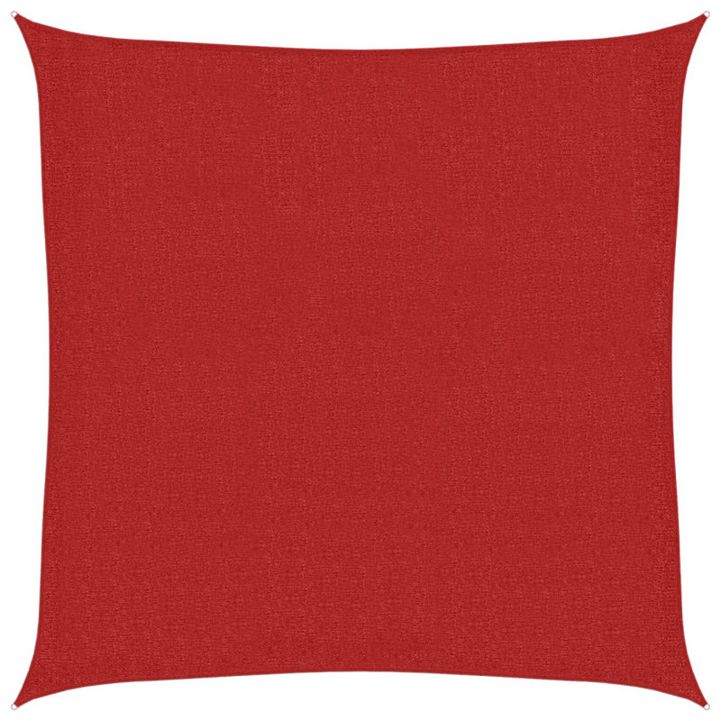 Pesotum 3.6m x 3.6m Square Shade Sail, Red