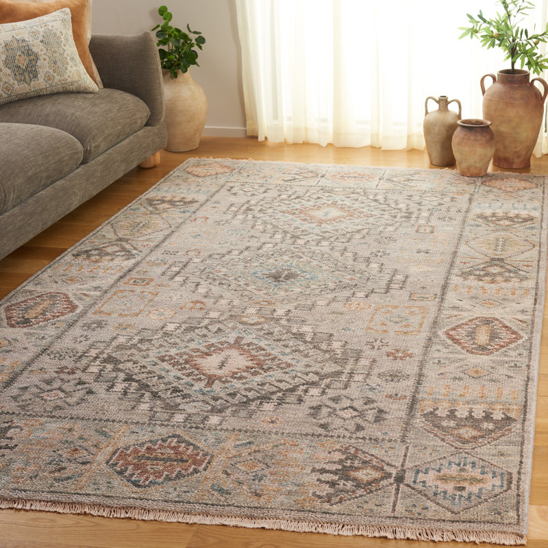 Marisabel Hand Knotted Moroccan Wool Rug, Rectangle 6 pi x 9 pi