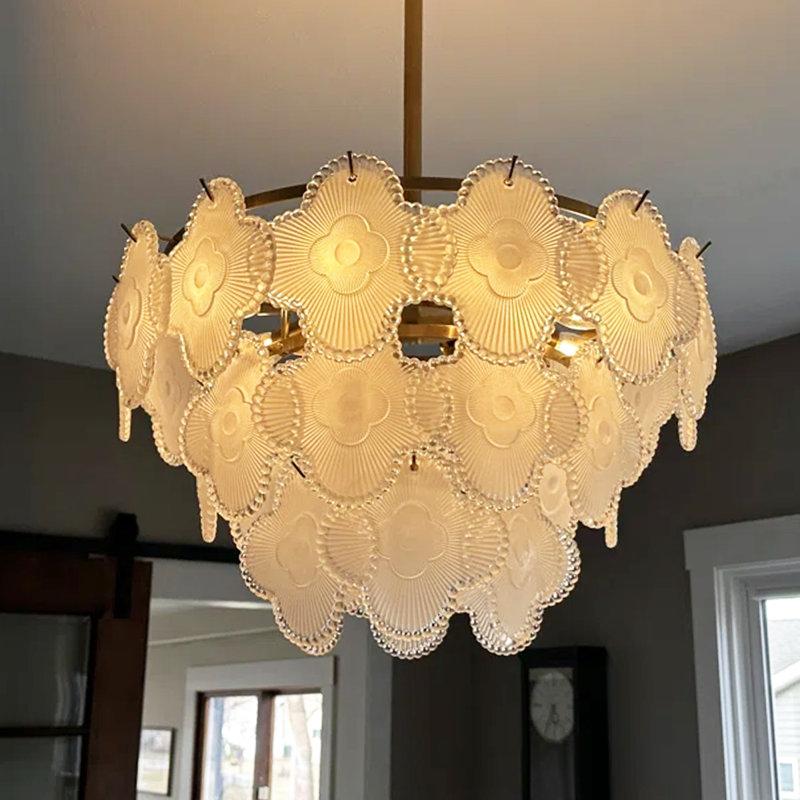 Modern-8 Light Dimmable Gold Crystal Chandelier