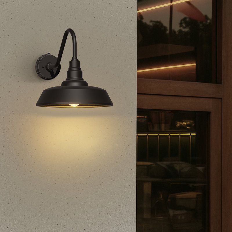 Outdoor Barn Light, 14" H x 12" W x 18" D