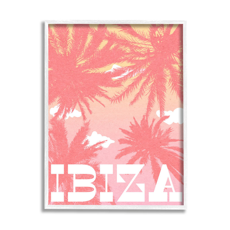 «Tropical Tropical Palm Trees», art mural texturé par Daphne Polselli, H 20 po x l 16 po x P 1,5 po
