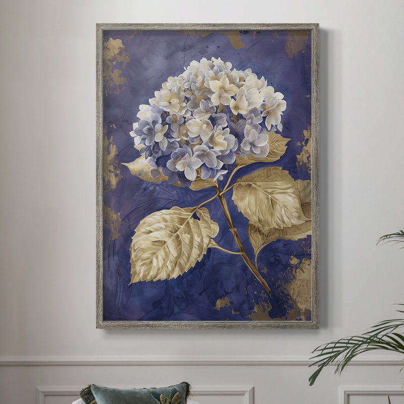 Reproduction encadrée FLORAL Series CCxxv - bois massif, H 15 po x l 12 po