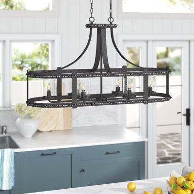 Maltby 6 - Light Artisan Pardo Wash Kitchen Island Pendant
