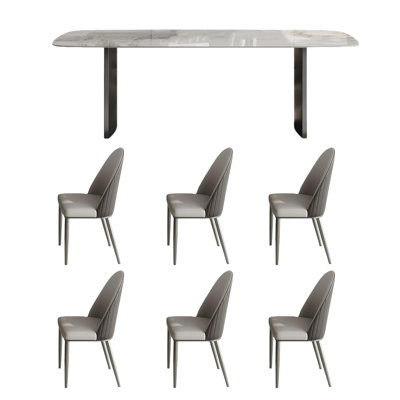 Ensemble de table et chaises de salle à manger Italian Rock