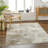 Everee Rectangle Machine Woven Polyester Area Rug in Beige/Gray-844360813