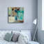 «Teal and Aqua Reflections 3» par Silvia Vassileva, art mural sur toile-2085160342