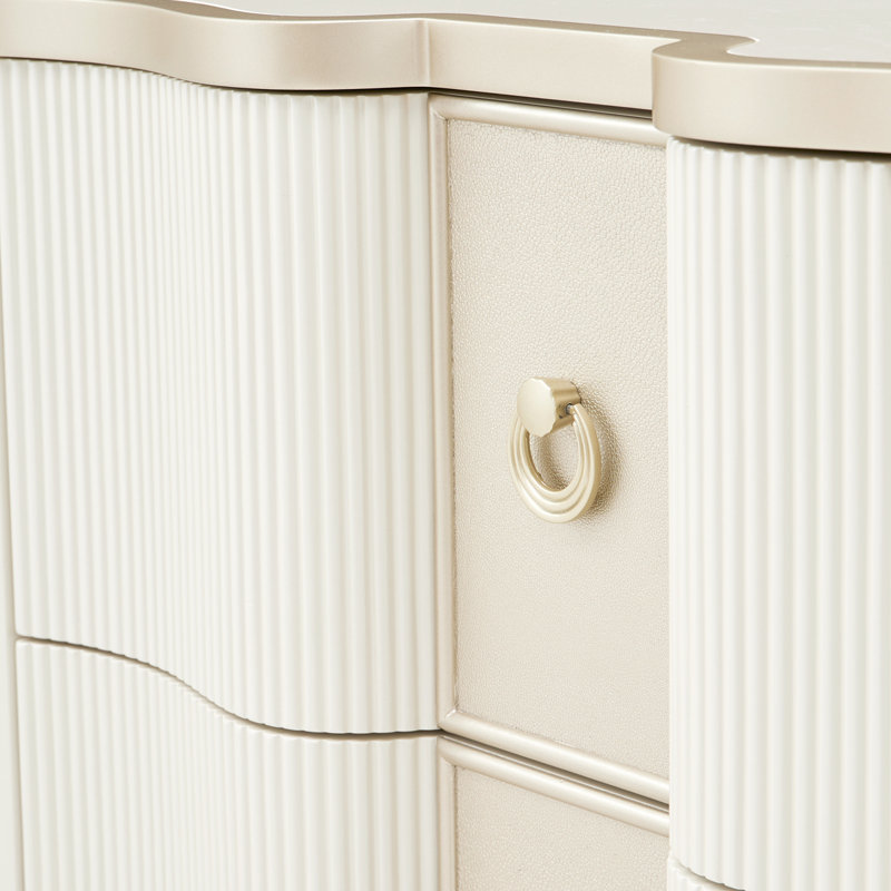 La Marisia Nightstand - Creamy Pearl