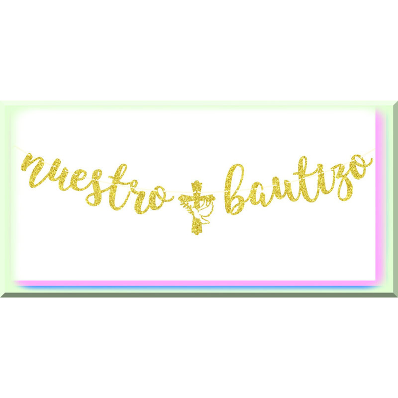 Pink Glitter Taco Party Banner