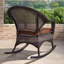 Chaise berçante simple en métal