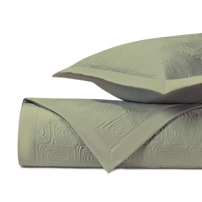 Maze Quilted Sateen Coverlet Set