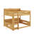 Queen Over Queen Bunk Bed With Storage Shelves And USB Ports-1586553837