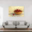 «Sweet Summer Cherries», impression d'art contemporain sur fond de cerisier rustique-129774920