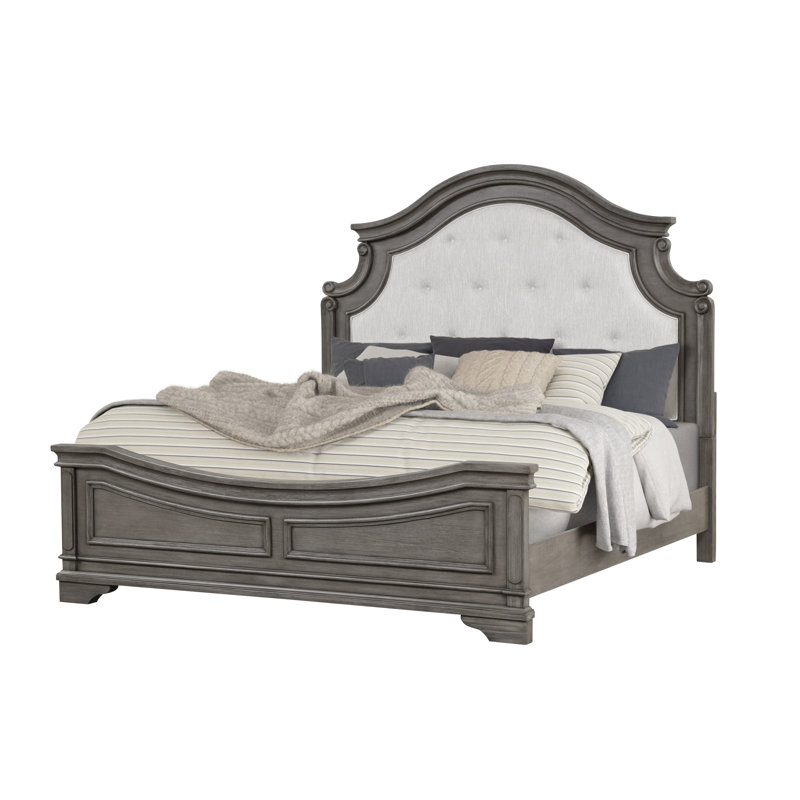 Ensemble de chambre Azoriah, 4 Pcs: Mirror, Bed, Nightstand, Dresser, Très grand