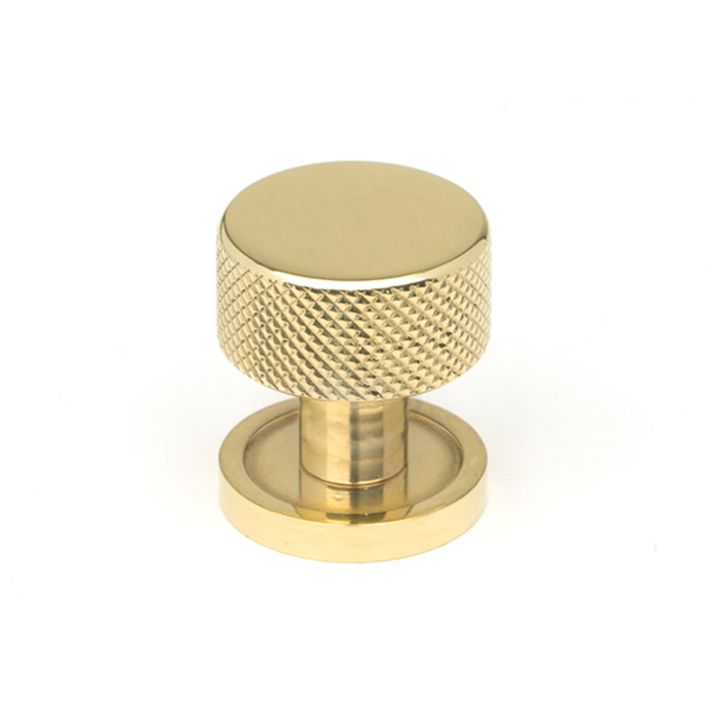 Round Knob, Polished Brass, 2.5 cm