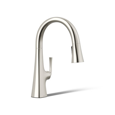 Graze Pull-Down Kitchen Sink Faucet with Three-Function Sprayhead