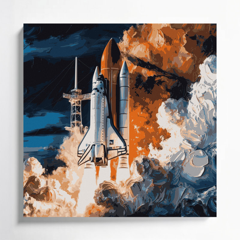 Art mural sur toile gris, H 12 po x l 12 po