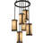 Ananya 6 - Light Dimmable Cylinder Chandelier