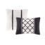 Édredon pour lit double / grand ultra doux à motif floral noir et blanc, 2 taies décoratives, coussins décoratifs, impression pleine grandeur lavable à la machine avec tissu, décoratif
