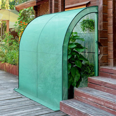200 cm x 100 cm Anlehngewächshaus Blaxton
