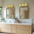 3 - Light Vintage Vanity Light Clear Glass Diamond Shade, Oil Rubbed Bronze-663143505-663143507-663143506
