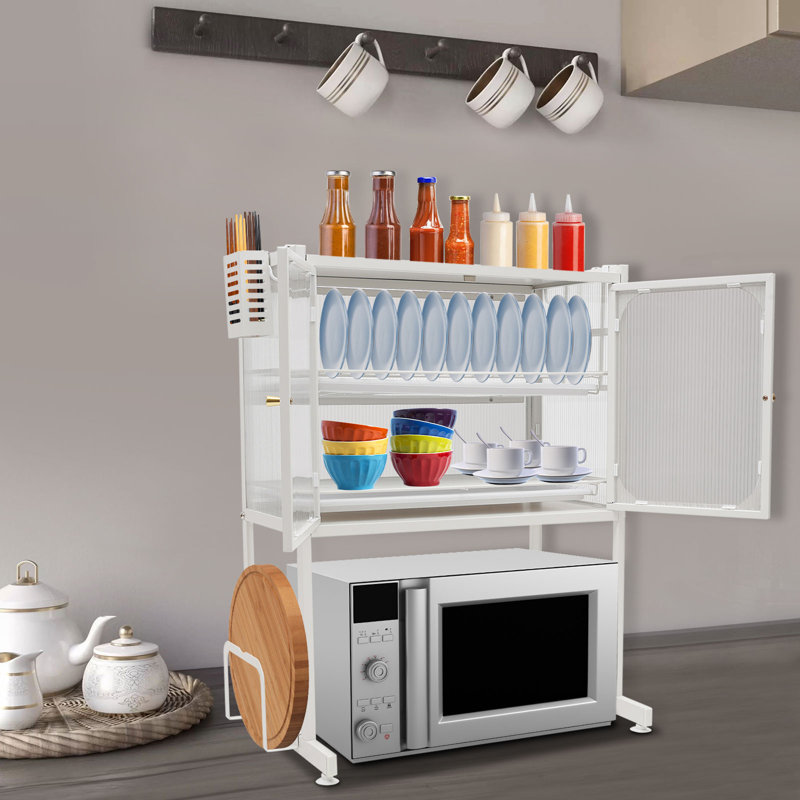 Kitchen Microwave Oven Rack Storage Shelf