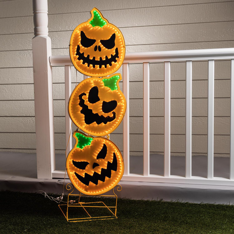  Décoration d'Halloween Halloween 3 lumières DEL 48 po