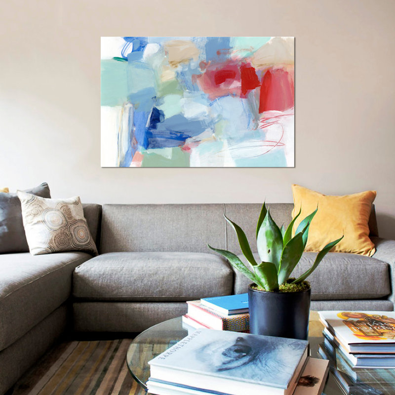 «Roundabout II», reproduction sur toile, H 8 po x l 12 po x P 0,75 po, Pas de tapis, Toile tendue