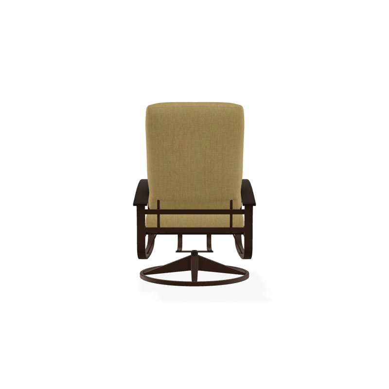 Belle Isle Outdoor Swivel Lounge Chair, Canvas Heather Beige Sunbrella® Canvas, Kona P10, Textured Kona