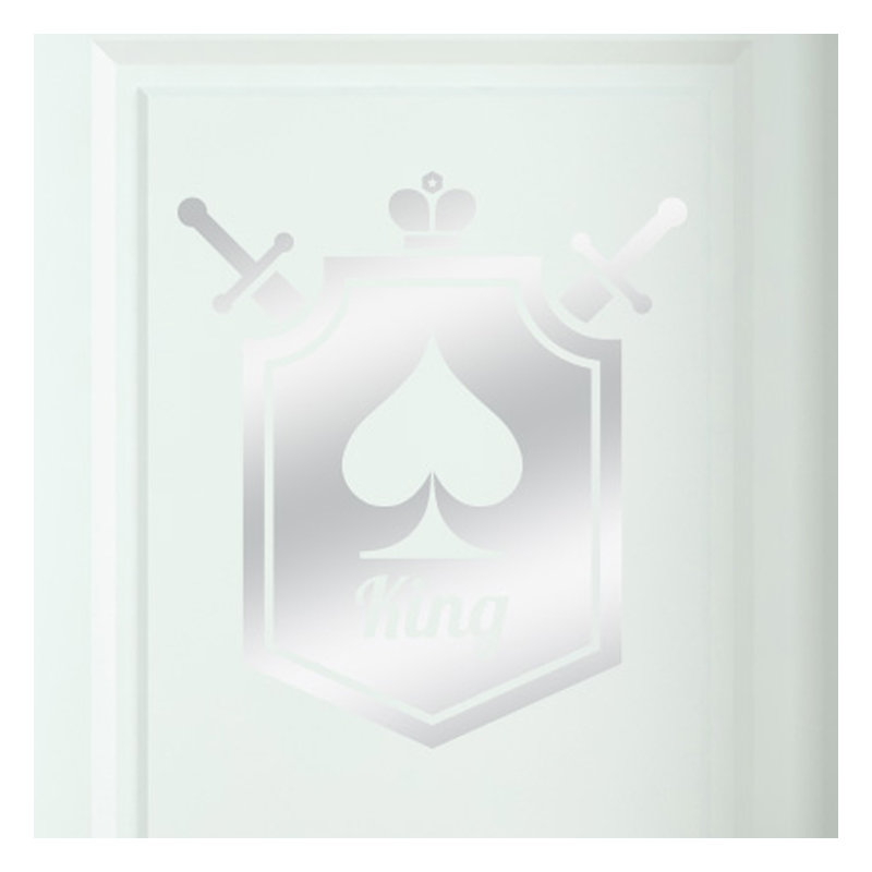 Wall Decal, Shiny Silver