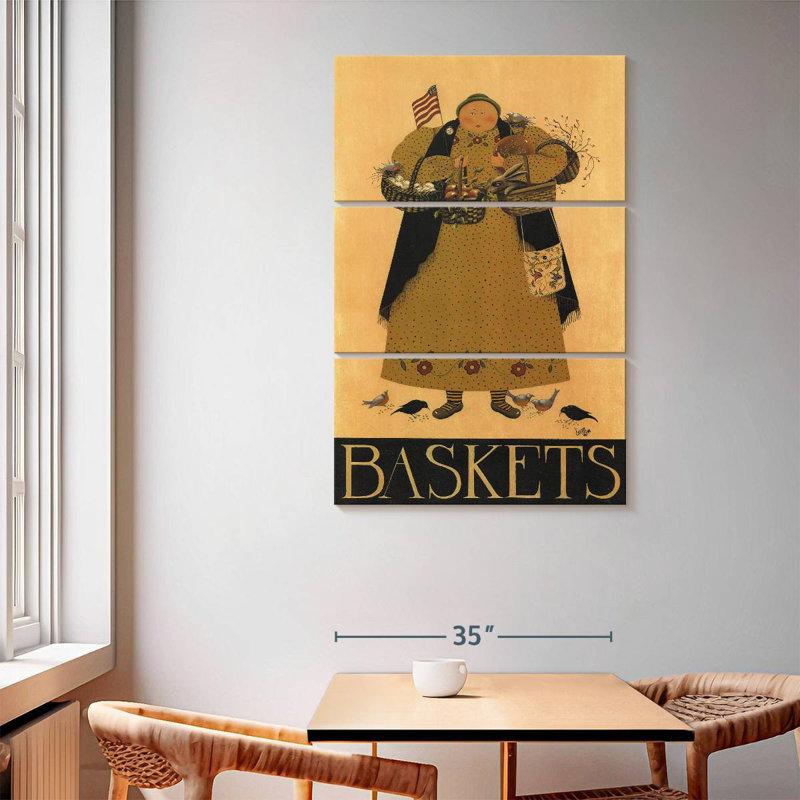 Leisha Baskets, 65" H x 42" W