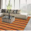Tapis jaune / bleu en laine fabriqué à la main Vita