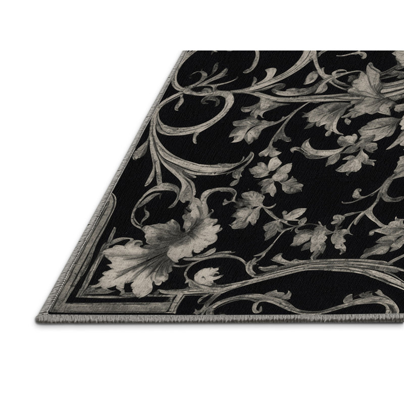 Obsidian Twist Rug, Square 3'