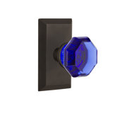 Studio Plate with Waldorf Cobalt Door Knob