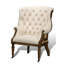 Irish Linen Wingback Chair