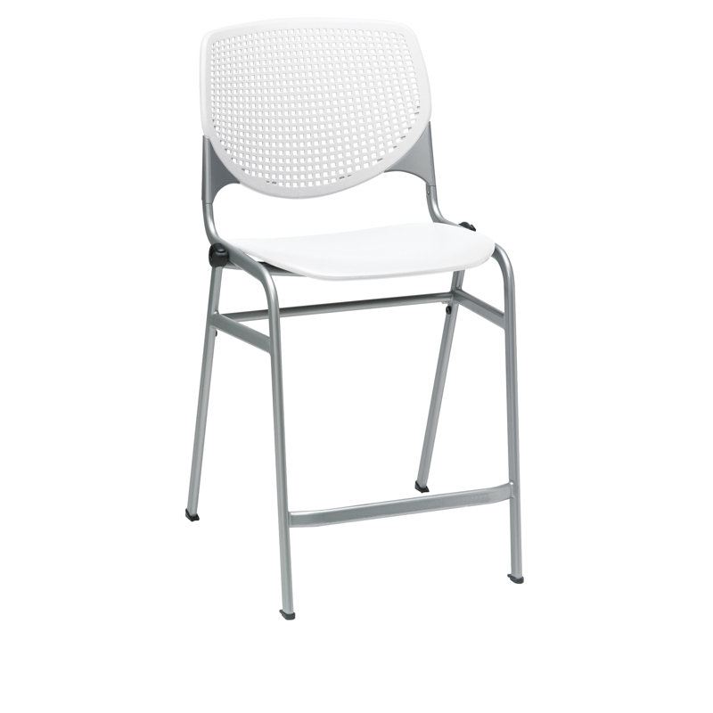 Tabouret de bar 25 po Kool, Blanc