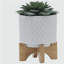 PLATEAU 5 "AVEC SUPPORT CHEVRON, BLANC