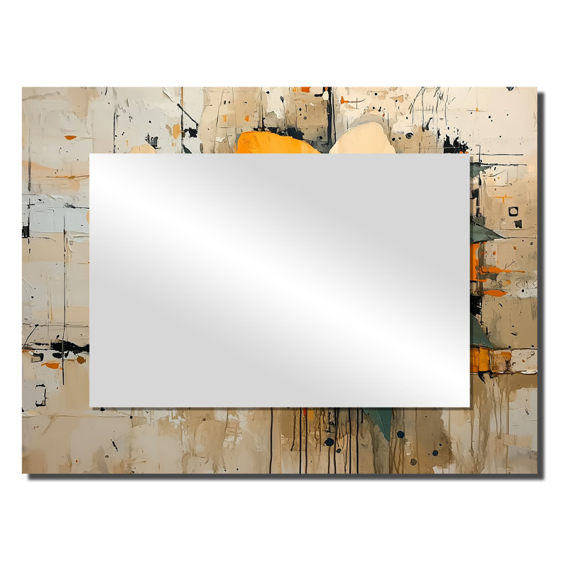 Desert Blossom Of Hibiscus I - Floral Mirror Wall Art - Printed On Metal, 24" x 32"