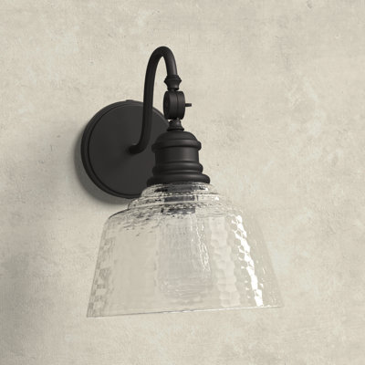 Lindholm Single Light Glass Steel Dimmable Wall Sconces