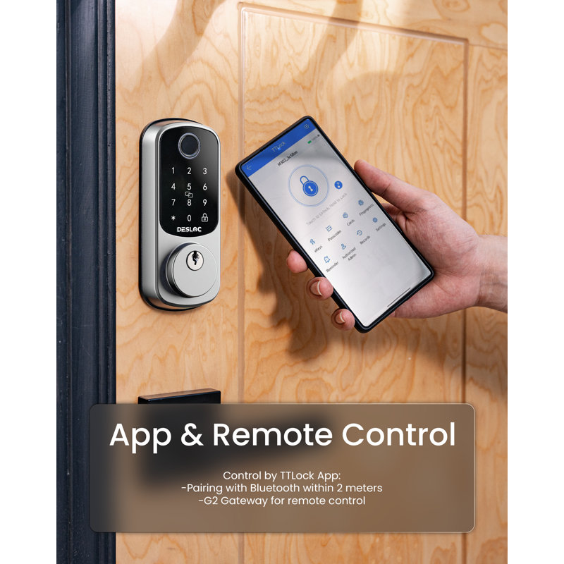 Desloc Fingerprint Smart Lock With Bluetooth